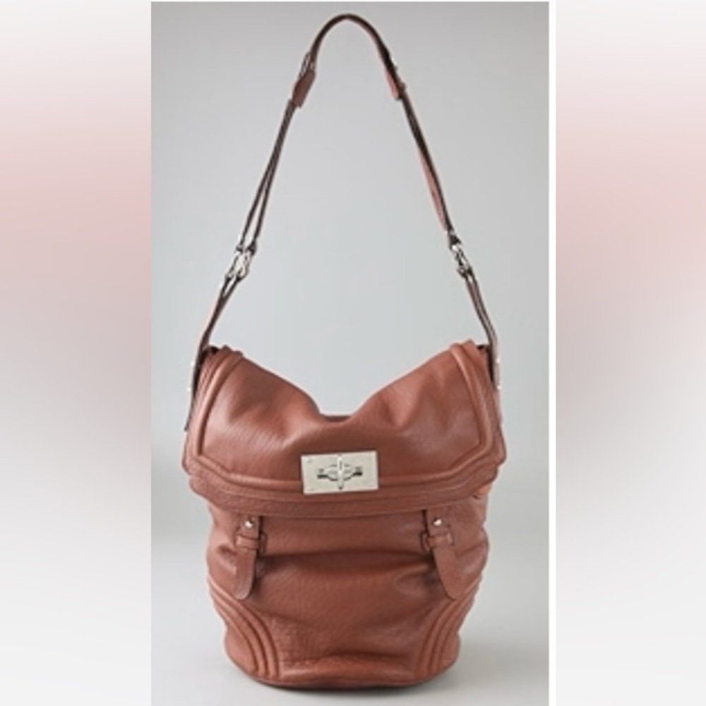 Auth New BE & D Hoffman Bag Cinnamon Stick/Nickel